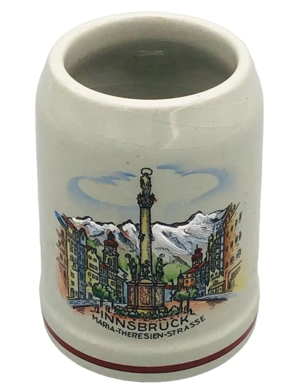 Handmalerei Hand Painted Coffee Cup InnsBruck Maria-theresien-Stasse READ